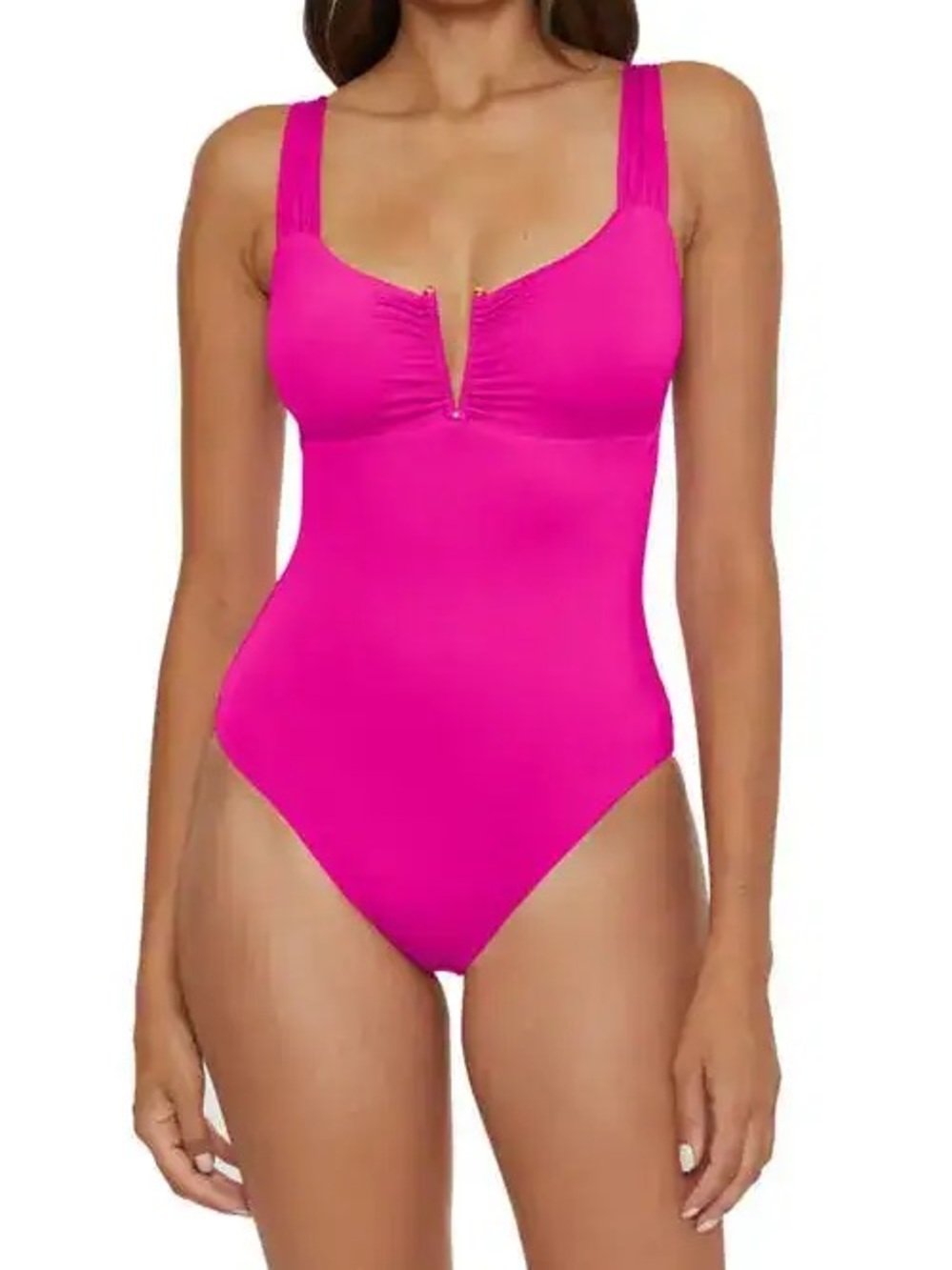 BECCA Vibrant‎ Pink One-Piece Swimwear
